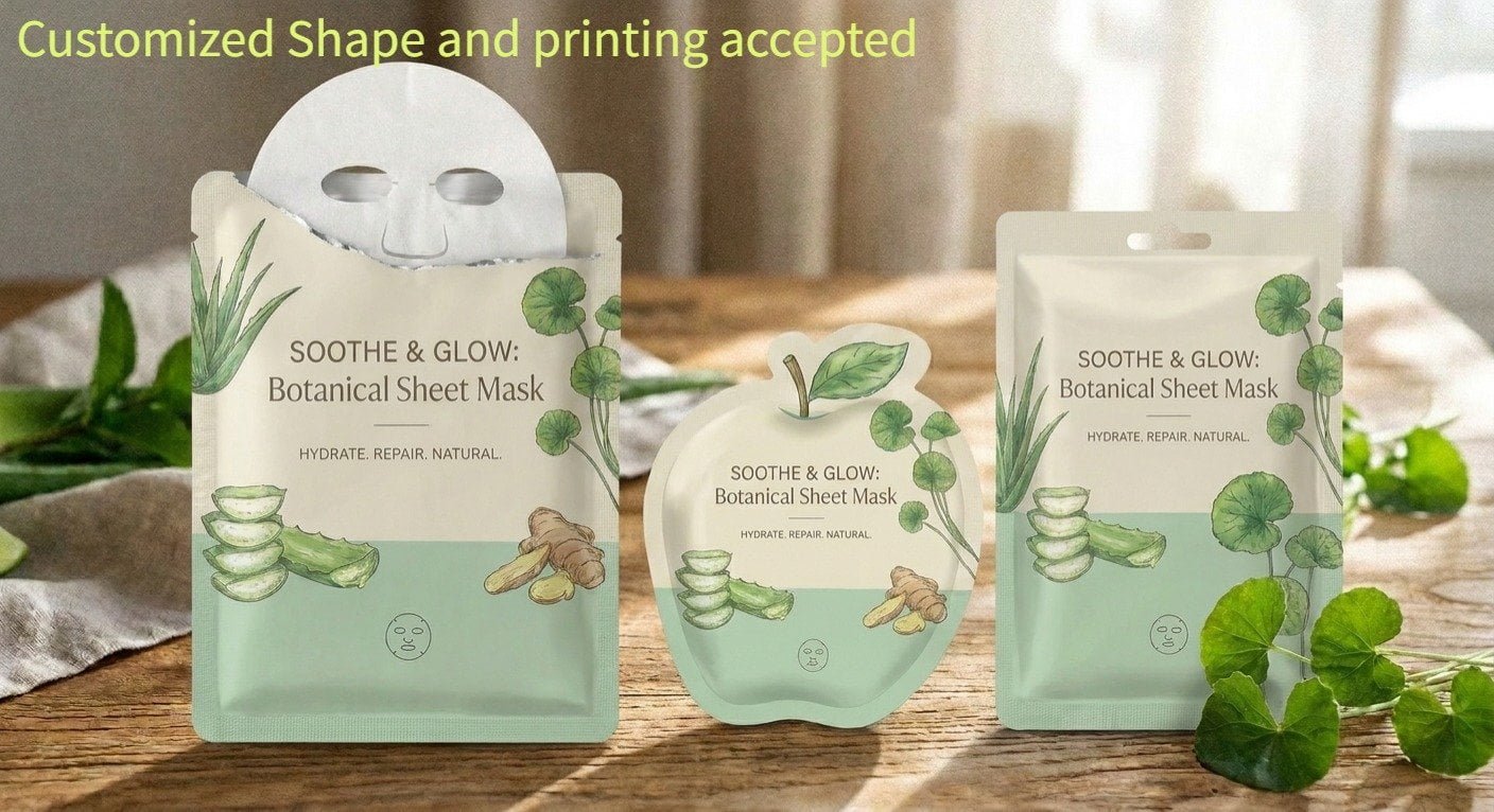 Facial mask sachet packaging